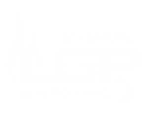 LGP Energie company logo in white on black