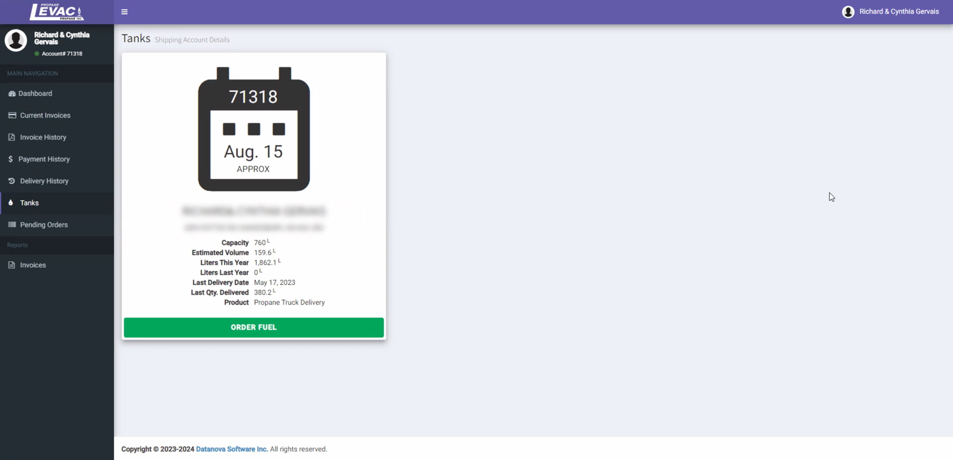 Web interface displaying event ticket preview