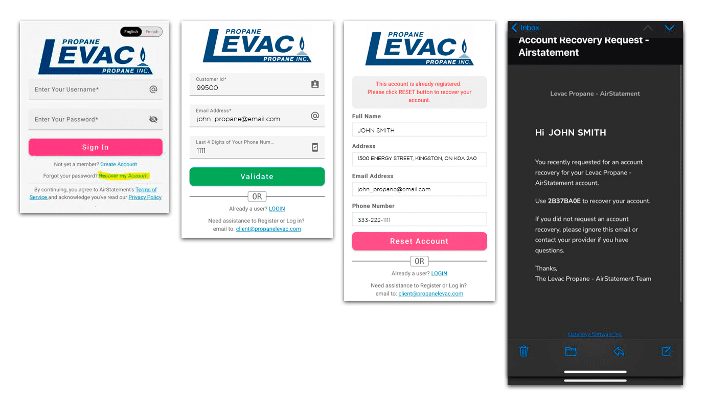 Air Statement App | Propane Levac, Ontario & Quebec