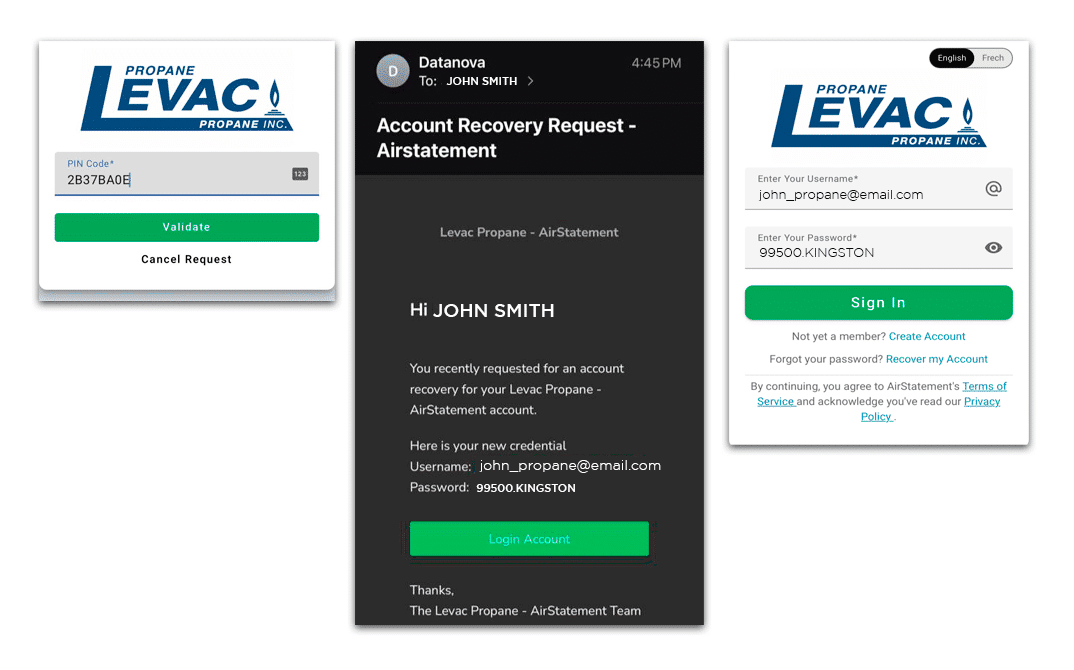 Air Statement App | Propane Levac, Ontario & Quebec