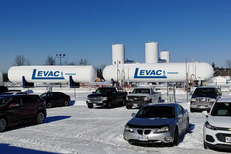 Propane Levac - Bonbonne Stationnement hiver